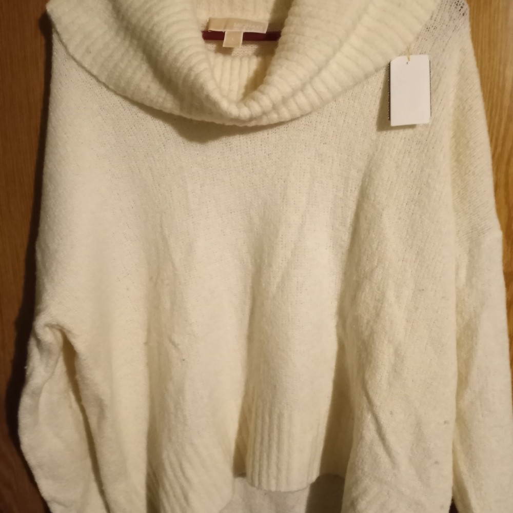 Michael Kors Cream Turtleneck Sweater